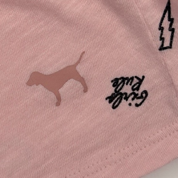 PINK Victoria’s Secret Girl Power Oversized V-Neck Soft Boyfriend Tee T-Shirt S - Picture 8 of 13